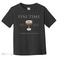 Tini Time Vodka Espresso Coffee Liqueur Espresso Martini Toddler T-Shirt thumb 0