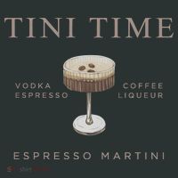Tini Time Vodka Espresso Coffee Liqueur Espresso Martini Infant Baby Jersey Bodysuit thumb 2