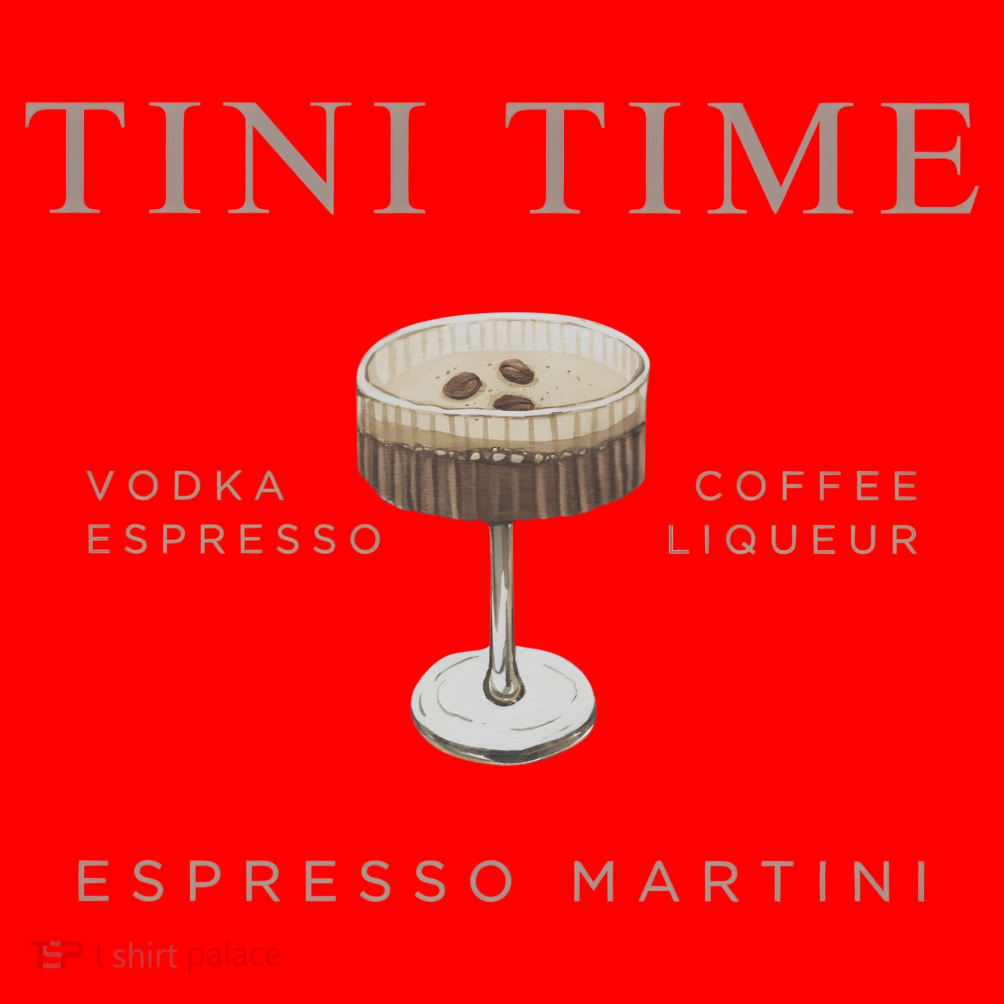 Tini Time Vodka Espresso Coffee Liqueur Espresso Martini Santa Hat