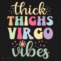 Thick Thighs Virgo Vibes August September birthday Virgo Women's Hoodie thumb 2