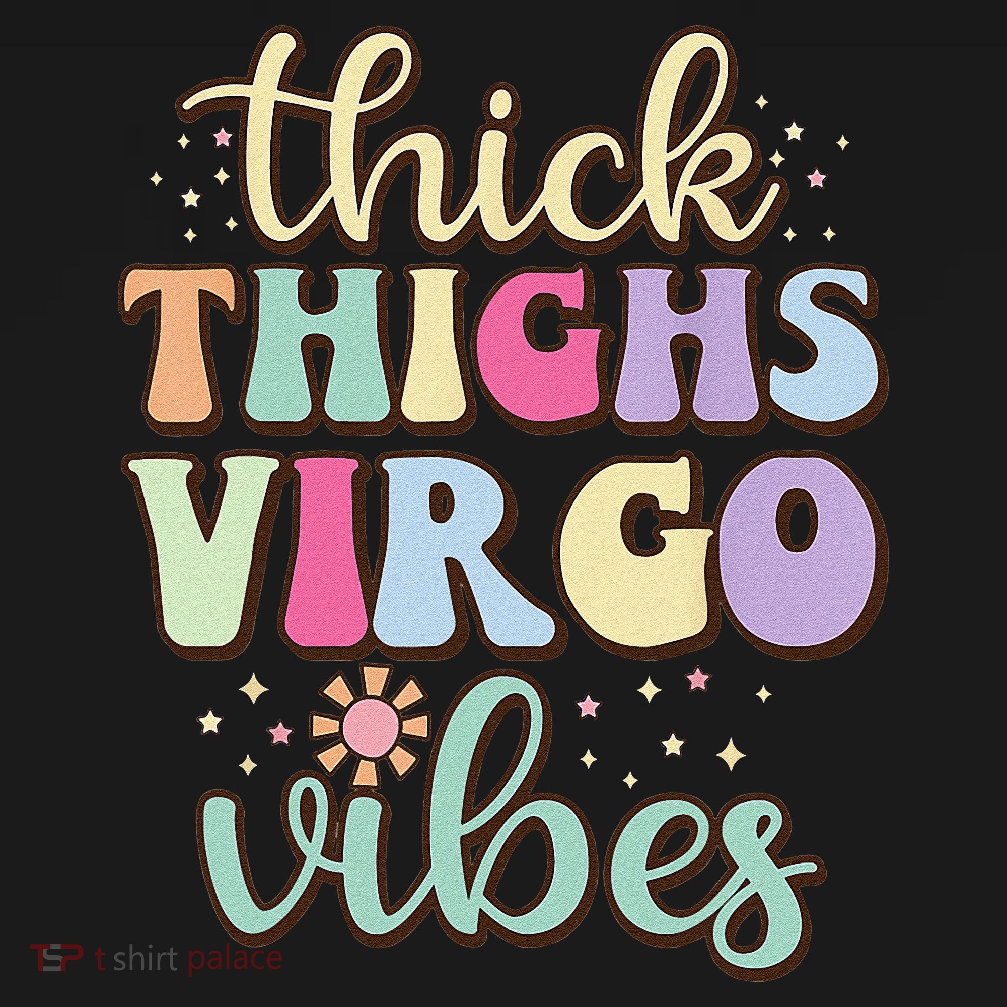 Thick Thighs Virgo Vibes August September birthday Virgo Baby Bodysuit