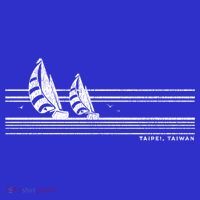 Taipei Taiwan Vintage Sailing 70s Nautical Sailboat Gift T-Shirt thumb 7