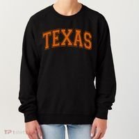 Texas Tx Varsity Style Orange Text Women's Sweatshirt thumb 0