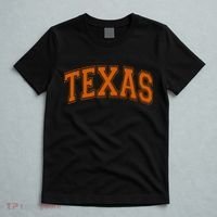 Texas Tx Varsity Style Orange Text T-Shirt thumb 5