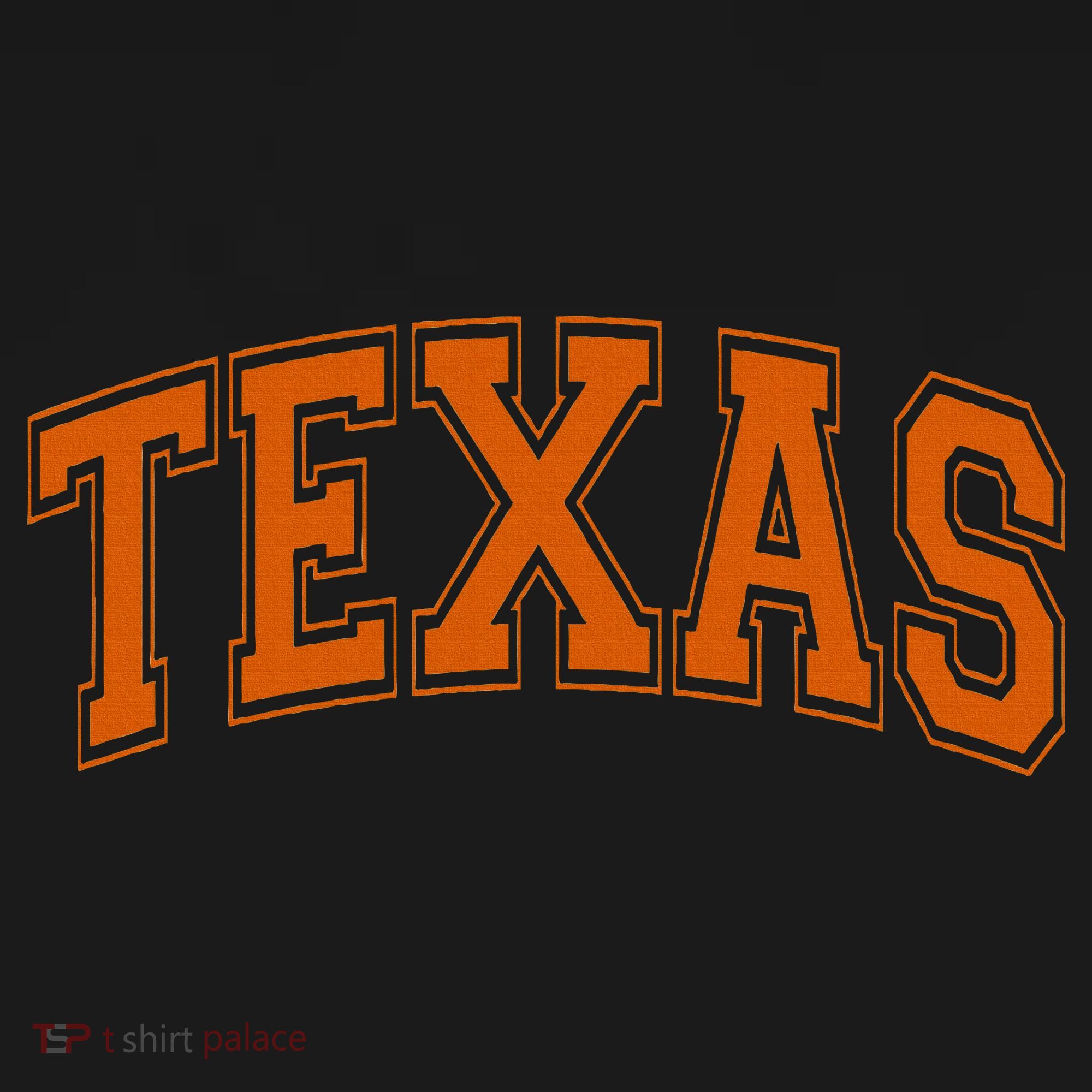 Texas Tx Varsity Style Orange Text Pajama Set