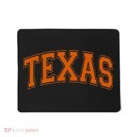 Texas Tx Varsity Style Orange Text Mousepad thumb 0