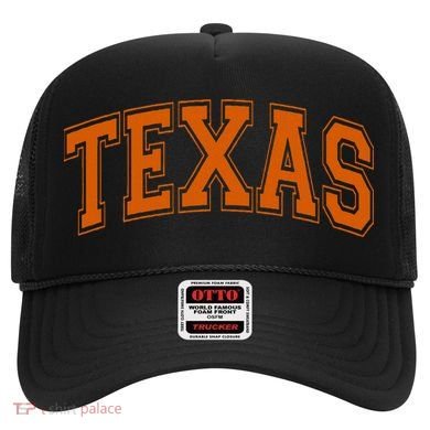 Texas Tx Varsity Style Orange Text Hat