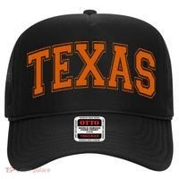 Texas Tx Varsity Style Orange Text Hat thumb 0