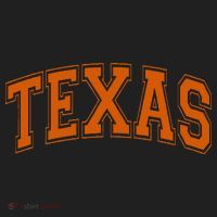 Texas Tx Varsity Style Orange Text Golf Towel thumb 3