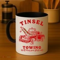 Tinsel Towing We'll Drag The Sleigh Out Coffee Mug thumb 4
