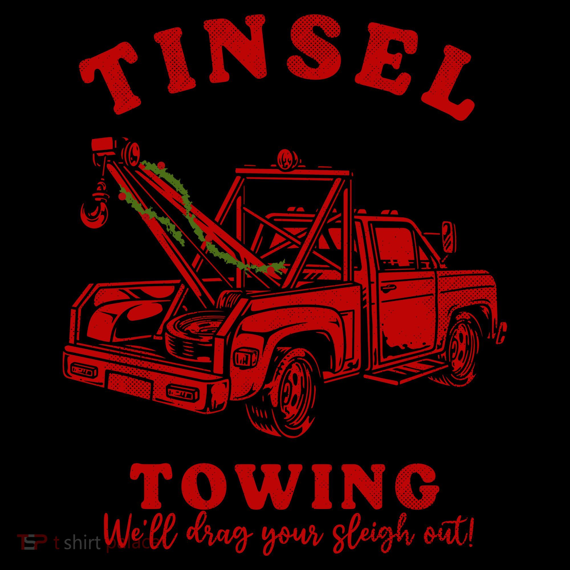 Tinsel Towing We'll Drag The Sleigh Out Coffee Mug