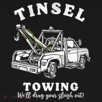 Tinsel Towing We'll Drag The Sleigh Out Women's Hoodie thumb 2