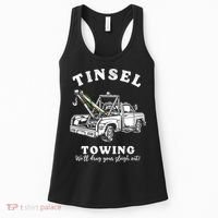 Tinsel Towing We'll Drag The Sleigh Out Women's Tank Top thumb 0