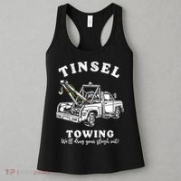 Tinsel Towing We'll Drag The Sleigh Out Women's Tank Top thumb 3