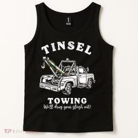 Tinsel Towing We'll Drag The Sleigh Out Tank Top thumb 2