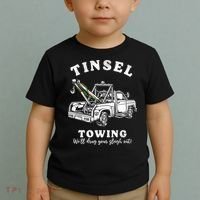 Tinsel Towing We'll Drag The Sleigh Out Toddler T-Shirt thumb 2