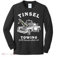 Tinsel Towing We'll Drag The Sleigh Out Kids Long Sleeve Shirt thumb 0