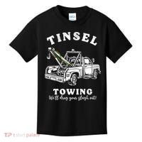 Tinsel Towing We'll Drag The Sleigh Out Kids T-Shirt thumb 0