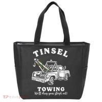 Tinsel Towing We'll Drag The Sleigh Out Tote Bag thumb 0