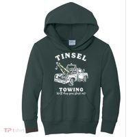 Tinsel Towing We'll Drag The Sleigh Out Kids Hoodie thumb 0
