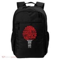 Table Tennis Word Cloud Backpack thumb 0