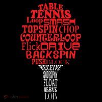 Table Tennis Word Cloud Backpack thumb 2