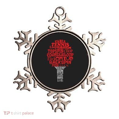 Table Tennis Word Cloud Ornament