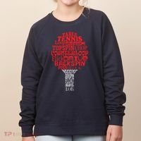 Table Tennis Word Cloud Women's Sweatshirt thumb 0