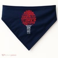 Table Tennis Word Cloud USA-Made Doggie Bandana thumb 0