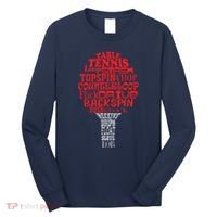 Table Tennis Word Cloud Long Sleeve Shirt thumb 0