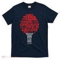 Table Tennis Word Cloud T-Shirt thumb 0