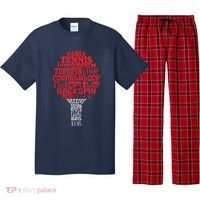 Table Tennis Word Cloud Pajama Set thumb 0