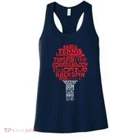 Table Tennis Word Cloud Women's Tank Top thumb 0