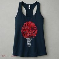 Table Tennis Word Cloud Women's Tank Top thumb 3