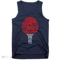Table Tennis Word Cloud Tank Top thumb 0