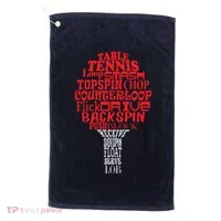 Table Tennis Word Cloud Golf Towel thumb 0