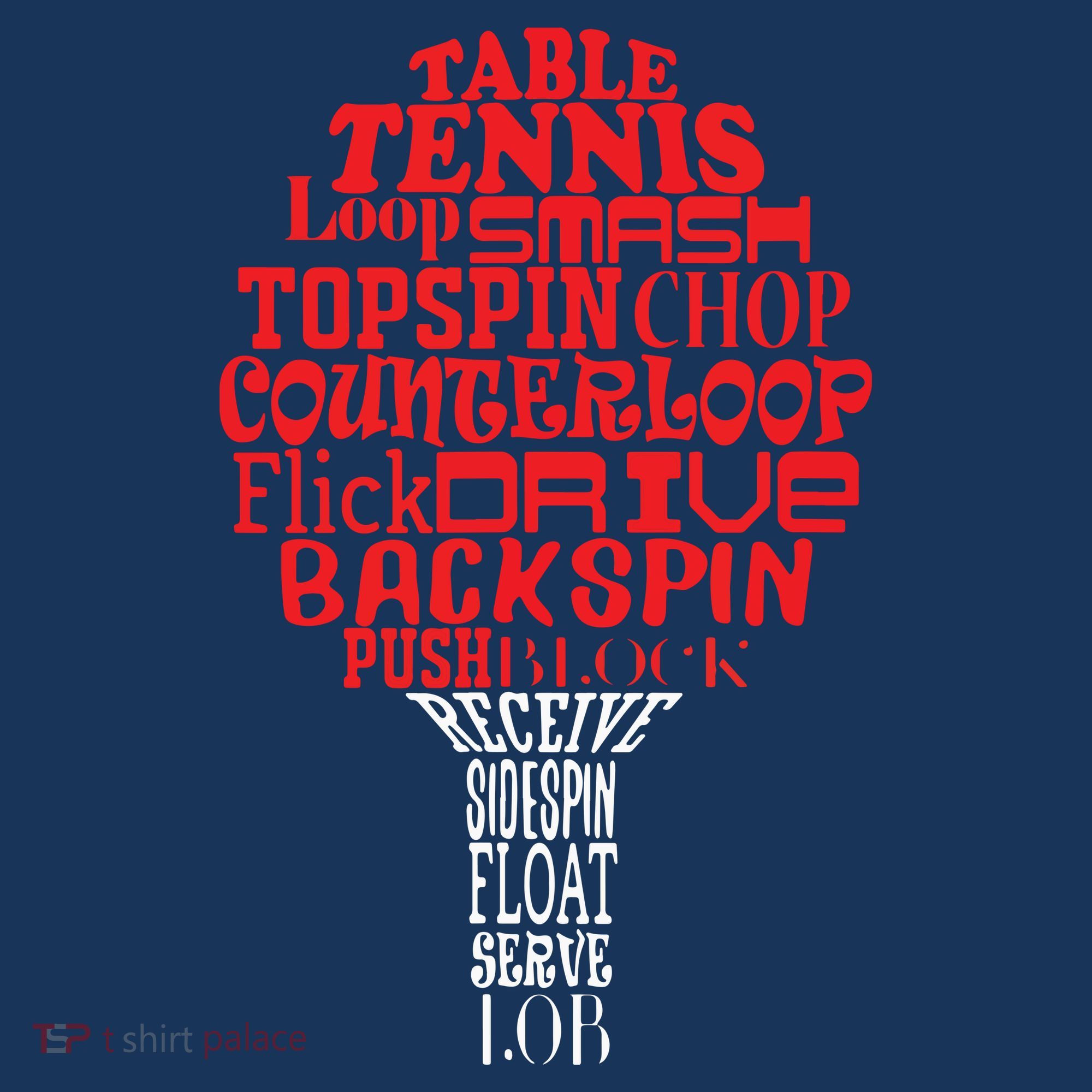 Table Tennis Word Cloud Women's T-Shirt