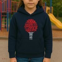 Table Tennis Word Cloud Kids Hoodie thumb 3