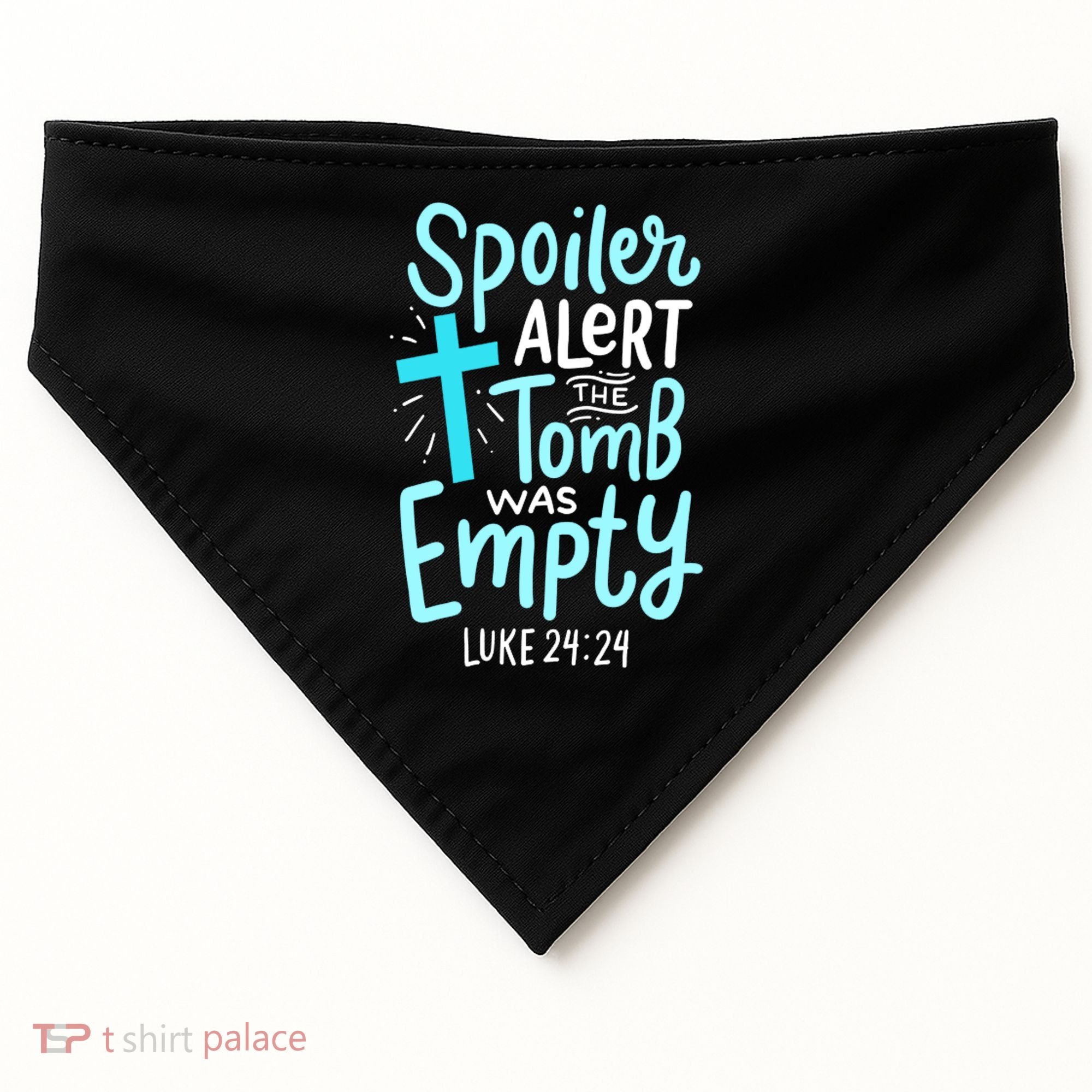 The Tomb Was Empty Luke 24:24 USA-Made Doggie Bandana