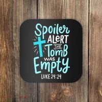 The Tomb Was Empty Luke 24:24 Coaster thumb 0