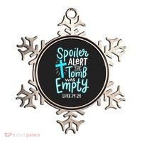 The Tomb Was Empty Luke 24:24 Ornament thumb 0