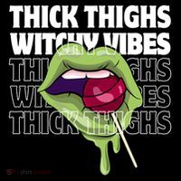 Thick Thighs Witchy Vibes Halloween Bad Witch Energy Gift Coffee Mug thumb 5