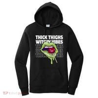 Thick Thighs Witchy Vibes Halloween Bad Witch Energy Gift Women's Hoodie thumb 0