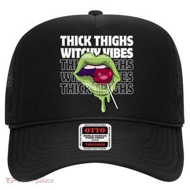 Thick Thighs Witchy Vibes Halloween Bad Witch Energy Gift Hat