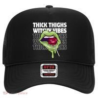 Thick Thighs Witchy Vibes Halloween Bad Witch Energy Gift Hat thumb 0