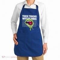 Thick Thighs Witchy Vibes Halloween Bad Witch Energy Gift Apron thumb 2