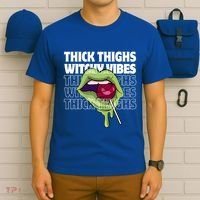 Thick Thighs Witchy Vibes Halloween Bad Witch Energy Gift T-Shirt thumb 6