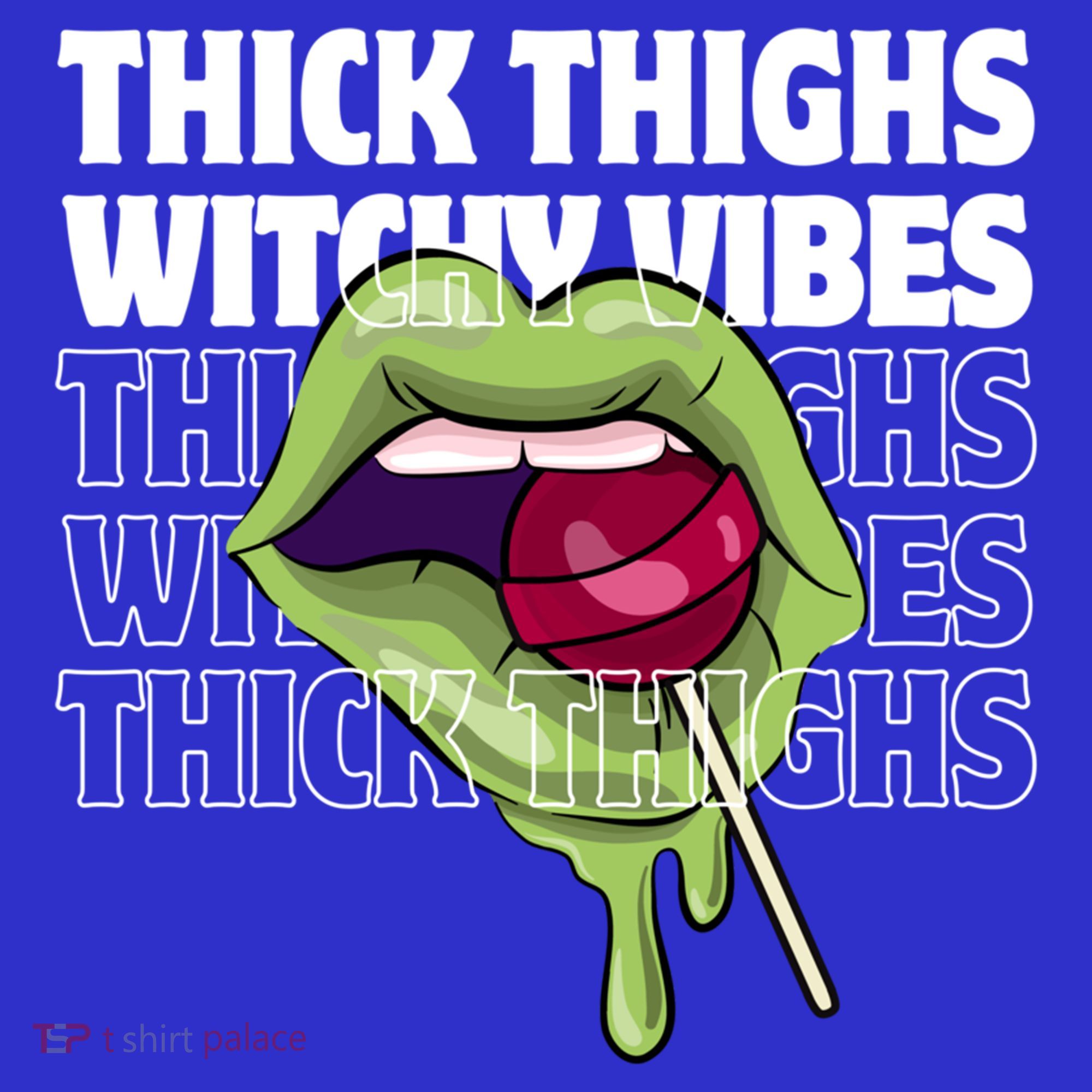 Thick Thighs Witchy Vibes Halloween Bad Witch Energy Gift Toddler Hoodie