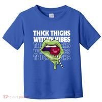 Thick Thighs Witchy Vibes Halloween Bad Witch Energy Gift Toddler T-Shirt thumb 0