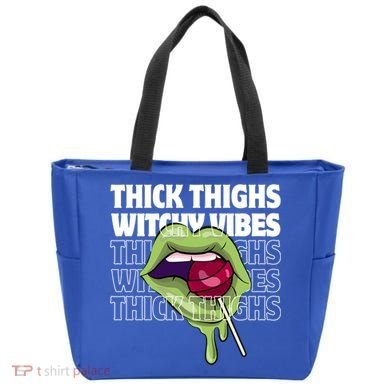 Thick Thighs Witchy Vibes Halloween Bad Witch Energy Gift Tote Bag